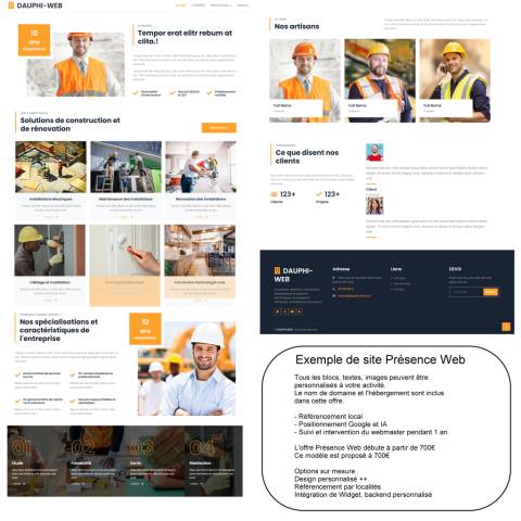 Site Présence Web Artisans